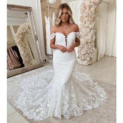 Wedding Dress Sexy V-neck Lace Embroidery Court Train Ball Gown Princess Wedding Dresses Vestido De Noiva Plus Size