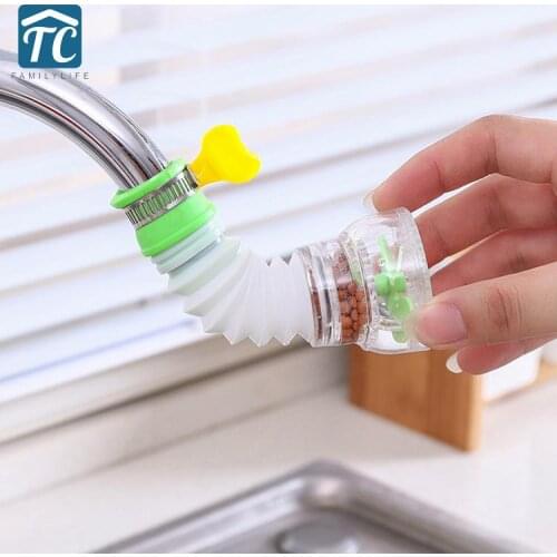 Universal Faucet 360 Rotatable High Pressure Nozzle Filter Nozzle for Kitchen Faucet Water Purifier Faucet Kitchen Supplies