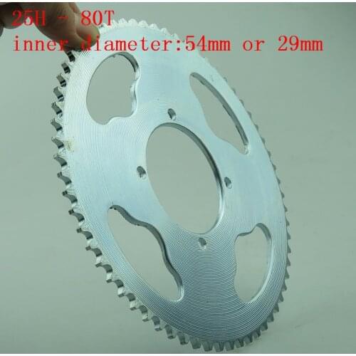 25H Rear Chain Sprocket 80T tooth 54mm /29mm For Pocket Dirt Bike ATV Quad Go Kart Buggy Scooter Minimoto Motorcycle