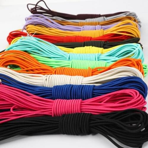 10 Meter 2.4mm 26Colors Elastic Round Elastic Band Round Elastic Rope Rubber Band Elastic Line DIY Sewing Accessories
