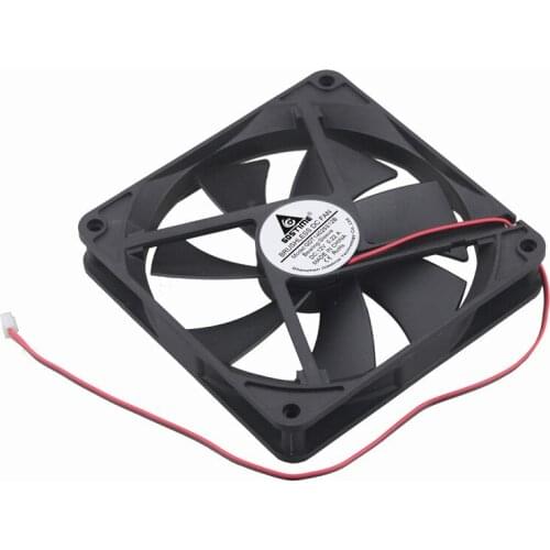 10 Pcs Gdstime 2Pin 14cm PC Case Radaitor 140mm 5.5 inches 14025s DC 12V Brushless Computer Cooler Cooling Fan 140*140*25mm