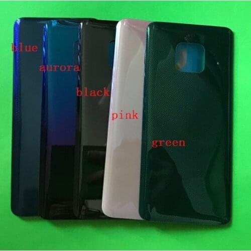 10PCS/Lot Battery Cover Back Glass Panel For Huawei Mate 20 Pro / Mate 20 Lite Rear Door Housing Case With Adhesive Replace