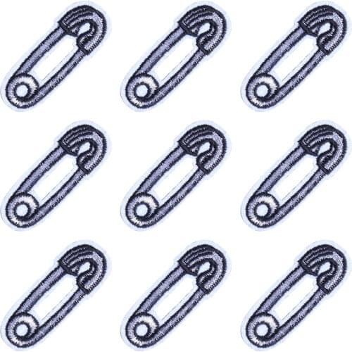 Pulaqi 10PCS Paper Clip Cartoon Patch Cute Wholesale Patches Iron On Patches For Clothing Wholesale Dropship Custom Patch