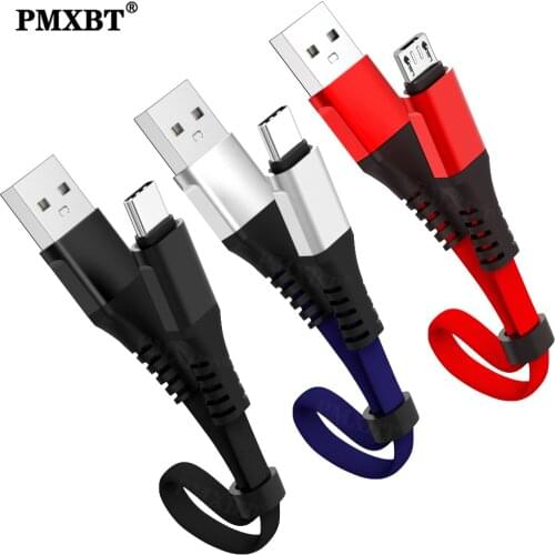 30cm Short Cable Micro USB Type C Data Charge Cord Cable For Samsung Xiaomi Huawei Fast Charging Portable Power Bank USB C Wire