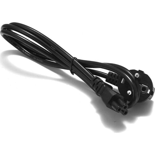 50pcs EU Power Cable 1.8m 3m Euro Plug IEC C5 Power Supply Cord For AC Adapter HP Dell Notebook Printer Projector