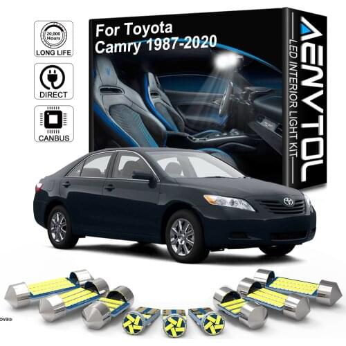 AENVTOL Canbus For Toyota Camry V20 XV10 20 30 40 50 2006 2007 2008 2009 2010 2012 2018 2019 2020 Auto LED Interior Lights Kit