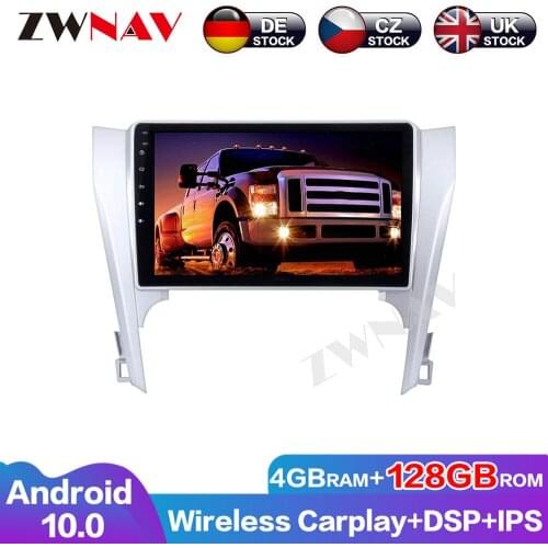 Car accessaries ZWNAV 128G Carplay Android 10.0 Auto Radio DVD Player For Toyota Camry 2012-2013 GPS Audio Stereo Head unit