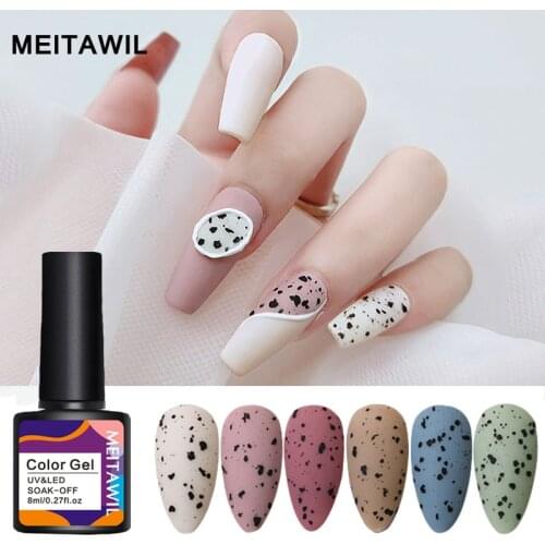 2PCS Sets Egg Effect Gel Nail Polish Varnishes For Nails Art Eggshell Hybrid Design Base And Top Coat For Gel Polish 8ML