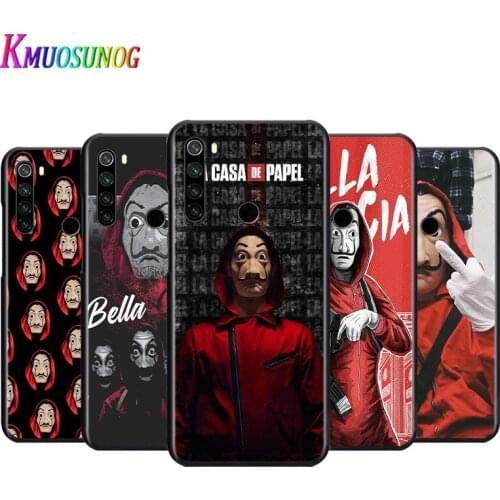 Spain TV Money Heist House For Xiaomi Redmi Note 4 4X 5 5A 6 7 8 8T 9S/T 10 10S 5G Global version Por Max Black Phone Case