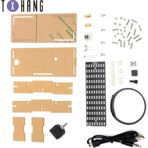 DIY Audio Level Meter Blue LED Music Spectrum Analyzer MP3 PC Amplifier Indicator Module Diy Kits With Cas diy electronics