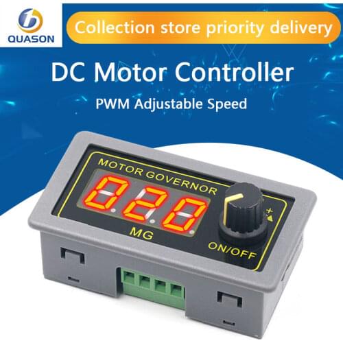DC 5-30V 12v 24v 5A DC Motor Controller PWM Adjustable Speed Digital display encoder duty ratio frequency MAX 15A ZK-MG