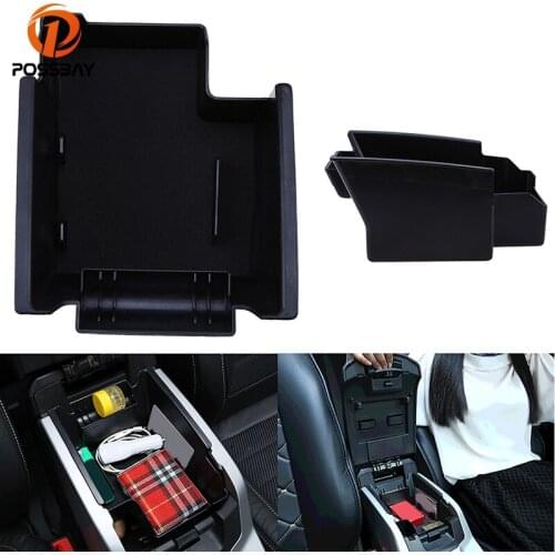 POSSBAY Car Seat Armrest Storage Box Organizer Holder for Ford Kuga 2013-2016 Pre-facelift Glove Box Interior Stowing Tidying