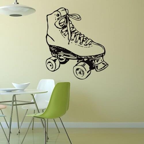 Creative skates vinyl wall art decal home decor living room decor diy wallpaper removable wall stickers