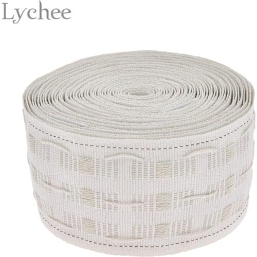 Lychee Life 8m Curtain Cloth Tape Hook Pull Pleated White Ribbon Tape Curtain Decorative Accessory