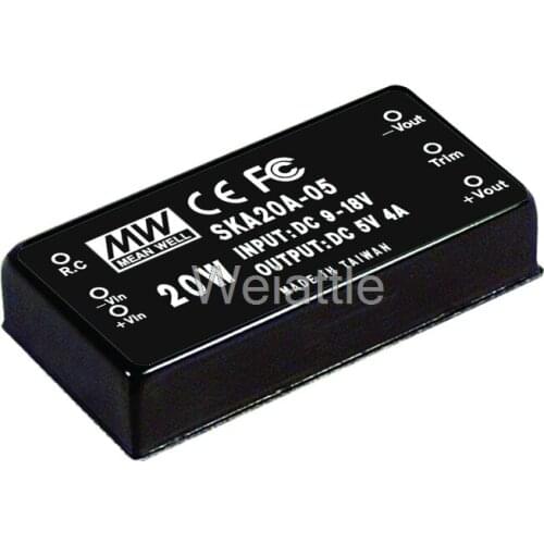 MEAN WELL original SKA20B-05 5V 4000mA meanwell SKA20 5V 20W DC-DC Regulated Single Output Converter