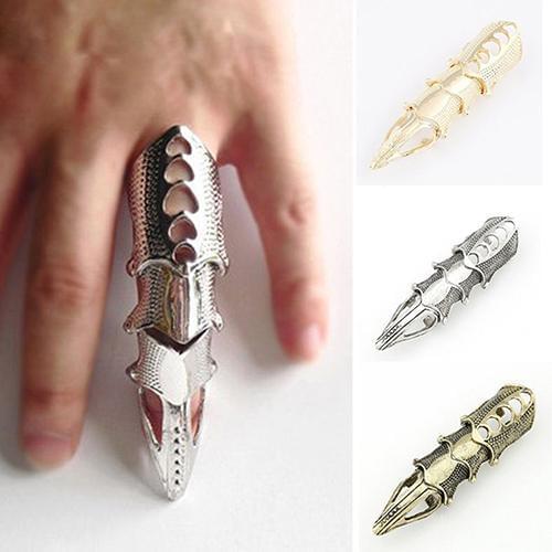 Men Women Gothic Punk Joint Knuckle Full Finger Claw Ring Statement Jewelry hot