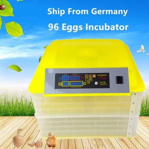New Farm Hatchery Machine 96 Egg Incubator Brooder Digital Fully Automatic Hatcher For Chicken Duck Bird Quail Turkey