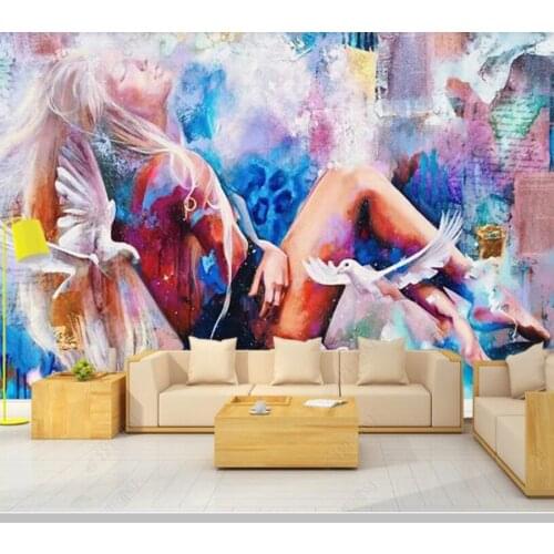Papel De Parede Sexy beauty gorgeous bar ktv background wall wallpaper mural,living room bedroom home decor