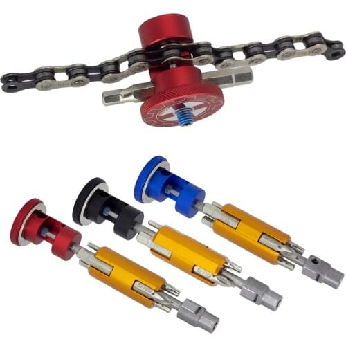 Portable Bike Repair Tool Set Multi Portable Kit Hexagon Screwdriver Hidden in BB MTB T25 Wrench Chain Cutter Wrench