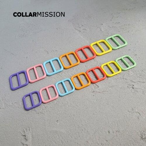 20pcs/lot spray paint metal clasp adjustable buckle for 20mm and 25mm Webbing diy dog collar accessory buckle 7 colours