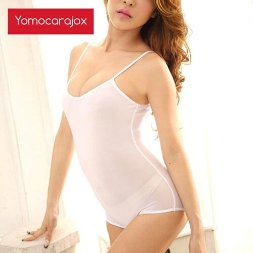 Hot Erotic Tankini Women Lingerie Costumes Wrapped Chest Products Sex Toy Intimates Sleepwear Nightwear Perspective Catsuit Sexy