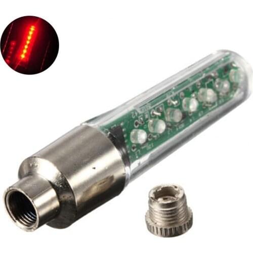 LED Light English Letters Tire Tyre Wheel Valve ABS Bicycle Lamp Light for Bike Bicycle Accessories
