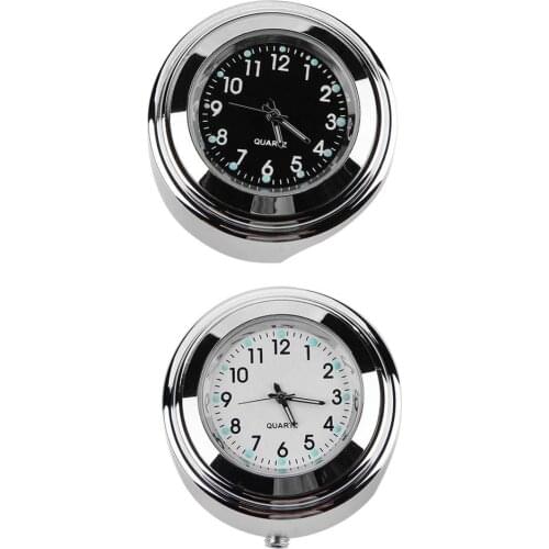 Universal Waterproof 7/8 Motorcycle Bike Handlebar Mount Clock Watch Quartz Watch Aluminum Luminous Clock For Honda Yamaha SUZUK