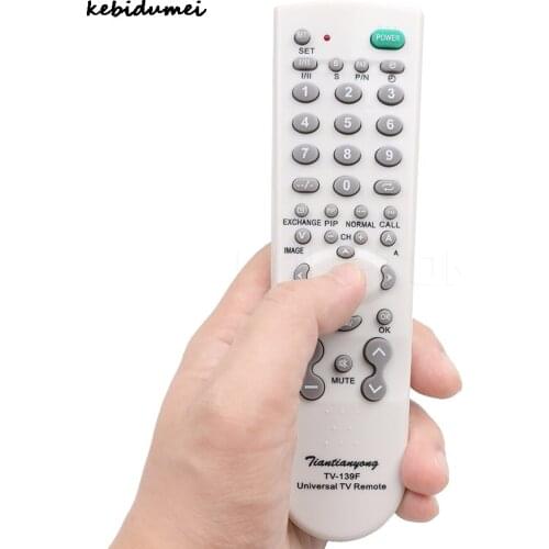 Kebidumei Universal TV Remote Control Controller Portable TV-139F Multi-functional TV Remote Controller For TV Television