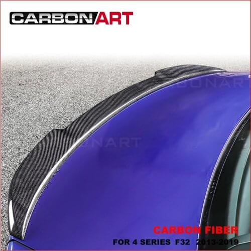 CS Style Carbon fiber rear spoiler for 4 series F32 F36 M4 3K Twill Carbon FIber Rear Trunk Spoiler for bm w 4 series 2013-2019