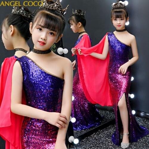 Formal Girls Dress beauty pageant Princess Dress Kids Dresses For Girls Costume Wedding Party Prom Gown Children Clothing 2021