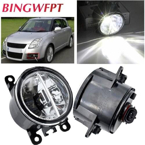 1Pair Fog Light H11 LED Fog Lamp High Quality 12V For Suzuki Swift MZ EZ Hatchback 2005 2006 2007 2008 2009 2010 2011-2015