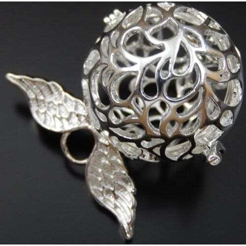 1pcs Personal White K Angel Ball Shape Necklace Fragrance Essential Oil Aromatherapy Diffuser Jewelry Charm Pendant Necklace