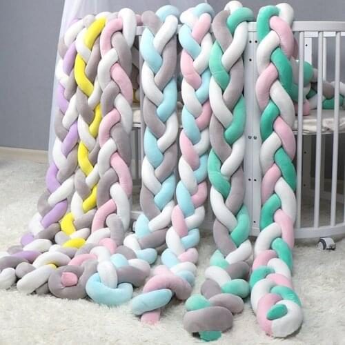 2m 3m Baby cushion Cushion Bedroom Bedding bed bumper colorful pet shaggy Indoor decorations ins style 4gu