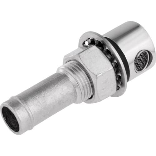 316 Stainless Steel Straight Fuel Breather Vent 15mm - Vehicle/Car/Gas Tank