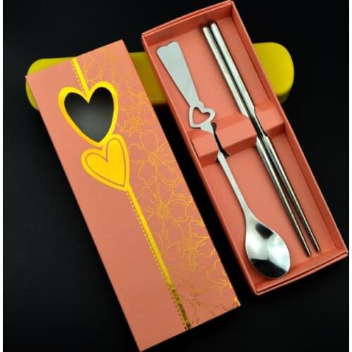 Free shipping,150Sets Wedding Favors Gifts Stainless-Steel Spoon and Chopsticks Set with Gift box packing