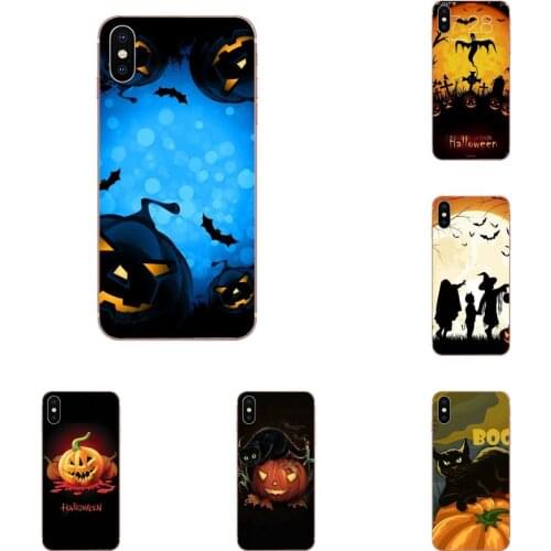 Capinha Halloween Pumpkin Witchcraft Moon For Sony Xperia XZS XA1 L1 XA X Z Z1 Z2 Z3 Z4 Z5 XZ1 Compact E5 XZ Premium