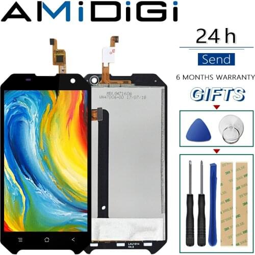 For BlackView BV6000 BV6000s LCD Display and Touch Screen Assembly Repair Part+Frame +Tools for blackview bv6000