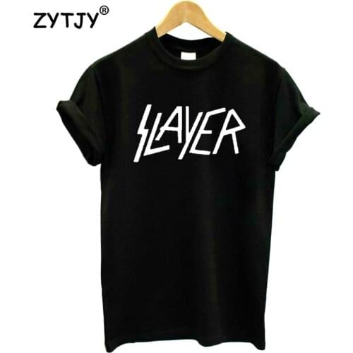 Slayer Print Women Tshirt Cotton Casual Funny t Shirt For Lady Girl Top Tee Hipster Tumblr Drop Ship HH-125