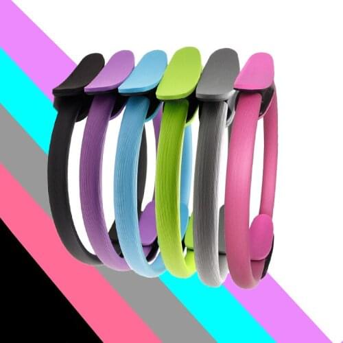 Yoga Pilates Ring Magic Wrap Fitness Circle Slimming Body Building Training Heavy Duty EVA+NBR Material Yoga Circle Lose Weight