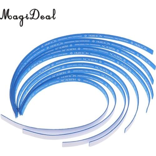 MagiDeal 10 Pieces Table Tennis Racket Edge Tape Table Tennis Paddle Bat Sponge Side Tape Protector Blue