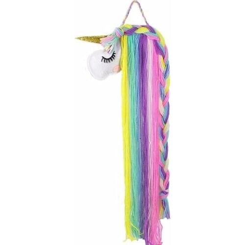 Aesthetic Kawaii Unicorn Room Decor Home Hanging Multicolor Pendants Cartoon Wall Decorations Hairpin For Bedroom Living Room