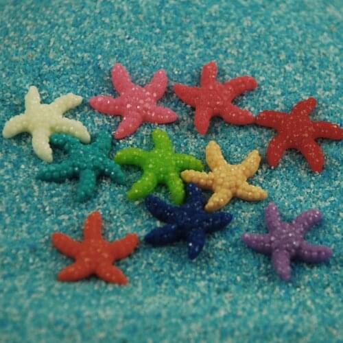 5/10/20pcs Mini Resin Cute Multicolor Miniature Sea Star Tank Aquarium Ornaments Decor New Home Decoration Accessories Modern