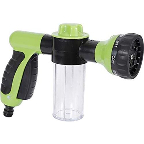 Multifunction 8 in 1 Jet Spray Gun Soap Dispenser Hose Nozzle High Pressure Car Wash Cleaning Tool Garden Watering