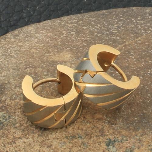 Fashion Stainless Steel Jewelry Simple Hoop Earrings Personality For Woman Bijoux Femmes Joyas Mujer Store ERYZ032