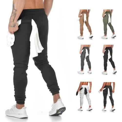 Mens High quality Brand Men pants Fitness Casual Elastic Pants bodybuilding clothing casual camouflage sweatpants joggers pants