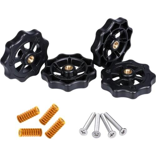 3D Printer Parts Heatbed Spring Leveling Kit Nut+M4*40 Screws for CR-10 Ender 3 MK3 Hotbed DIY Leveling Modules