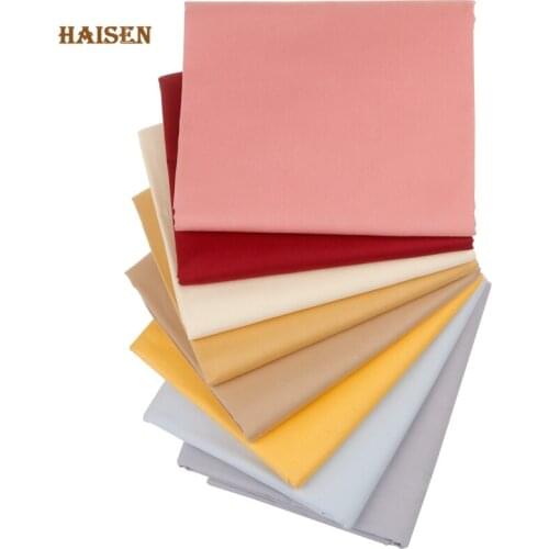8 Solid Color 40x50cm Set Series,Twill Cotton Fabric,Patchwork Cloth,Handmade DIY Sewing Quilting Textile Material Of Baby&Child
