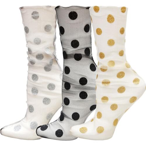 2/3/6 Pairs / Batch Casual Hollow Mesh Socks Fishnet Socks Women Summer Fashion Rainbow Striped Socks Lace Breathable Socks