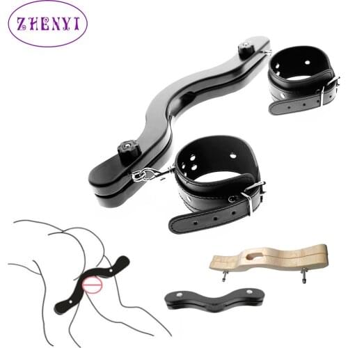2021 New CBT Ball Stretcher Scrotal Fixture Ball SMASHER CRUSHER Wood Humbler Set Cock&Ball Torture BDSM Sex Toys Dropshipping