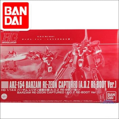 Bandai Original Genuine Gundam Assembly Model HGUC 61810 1/144 RMS-154 Bazamu Japanese Anime Toy AOZ Red PB Limited